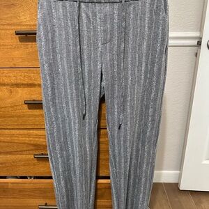 Liverpool Gray Dress Pants with Pinstripe Pattern